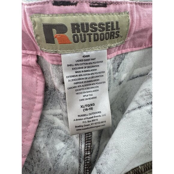 Russell Outdoor Women XLarge Realtree Camo Pant Gorpcore Hunting Utility Shootin - Picture 11 of 15